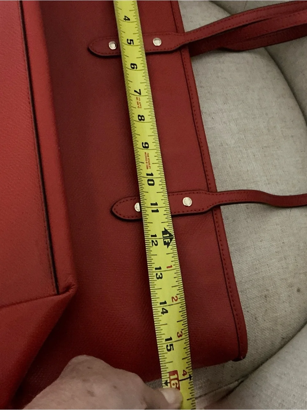 Coach city zip tote vibrant red handbag F36875